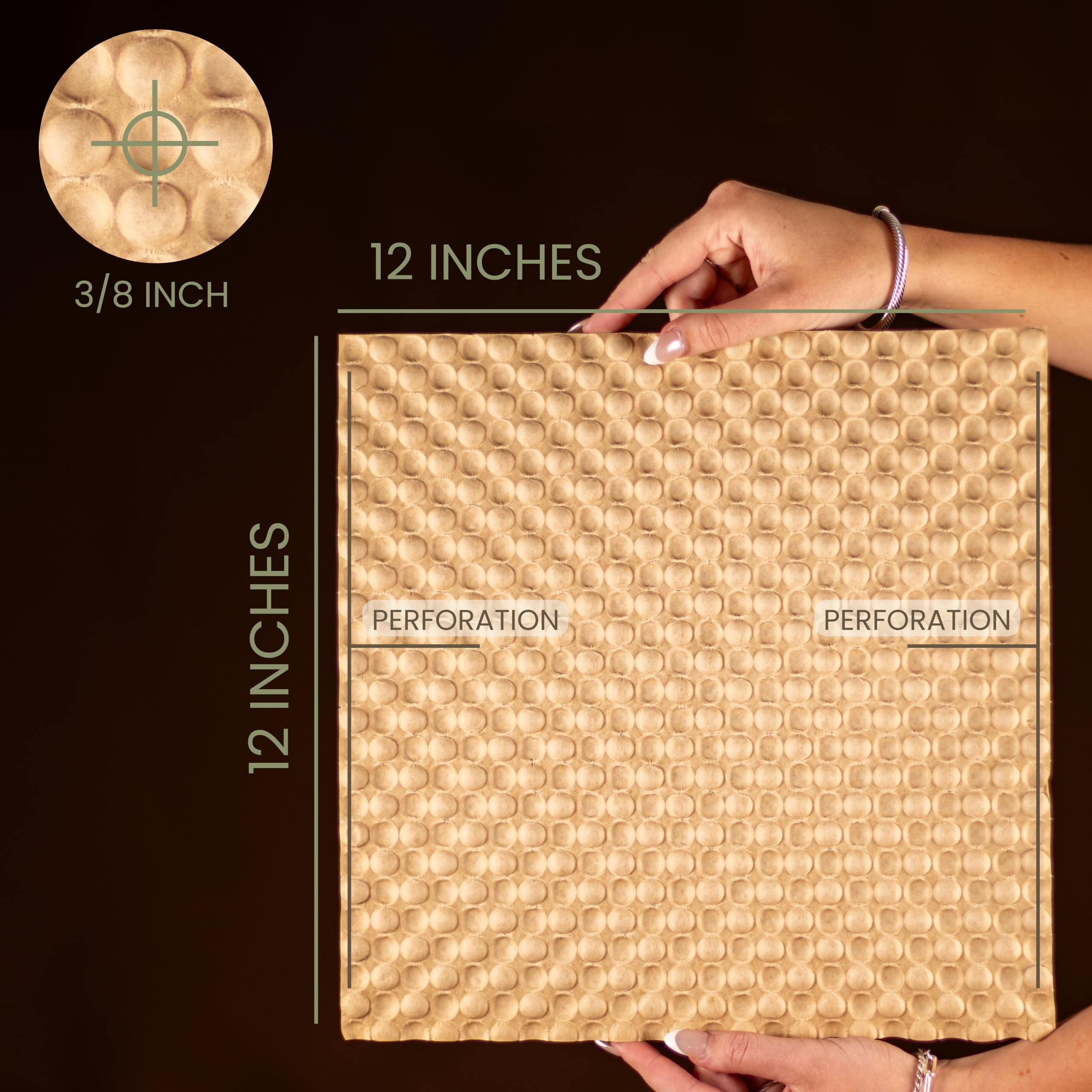 Amazon.co.jp: バブルペーパーラップ、幅12インチ、12インチごとに